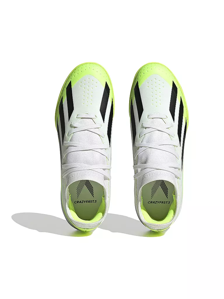 ADIDAS Kinder Hallen FuBballschuhe X Crazyfast.3 IN J weiss
